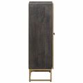 vidaXL Highboard Mosadzná 53,5 x 30 x 95 cm