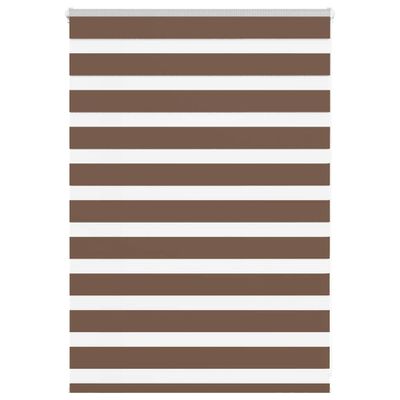 vidaXL Zebra roleta hnedá 95x100 cm šírka látky 90,9 cm polyester