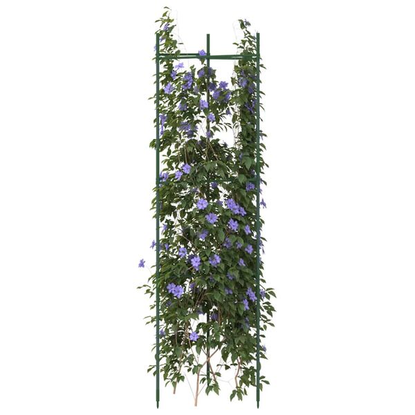 vidaXL Mriežky na paradajky 8 ks 116 cm oceľ a PP