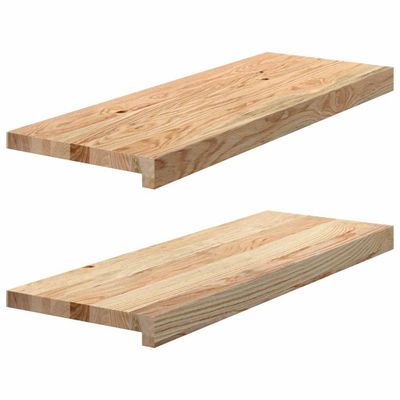 vidaXL Okenný parapet 2 ks 70x25x2 cm neošetrený dubový masív