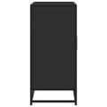 vidaXL Komoda čierna 68x35x76 cm kompozitné drevo a kov