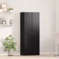 vidaXL Kancelársky kabinet Čierny dub 60 x 32 x 152,5 cm