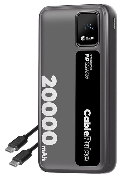 OBAL: ME CablePulse Powerbanka 20000mAh 22,5 W Black