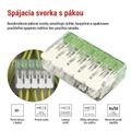 Páčková spojovacia svorka 5× 0,2–4 mm2, 10 ks