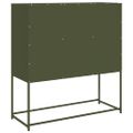 vidaXL Komoda olivovozelená 100,5x39x107 cm oceľ valcovaná za studena