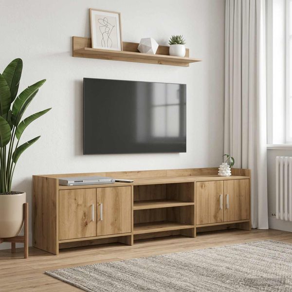 vidaXL TV skrinka 168 x 33 x 47 cm Dub artisan Kompozitné drevo