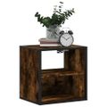 vidaXL Nástenné nočné stolíky 2 ks dymový dub 40x31x39,5 cm