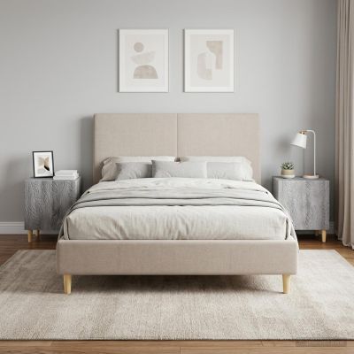 vidaXL Nočný stolík 2 ks Sivý Sonoma 43 x 34,5 x 50 cm