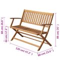 vidaXL Záhradná lavička 120 cm, akáciový masív