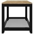 vidaXL Konferenčný stolík svetlohnedý a čierny 90x45x45cm MDF a železo