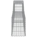 vidaXL Oblúkový gabionový kôš 7 ks 400x30x40/60 cm pozinkované železo