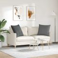 vidaXL Vankúše na pohovku 2 ks látka Tmavo šedá 60 x 60 cm