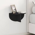 vidaXL Stenná polica 2 ks Čierna 38 x 19 x 19 cm Kompozitné drevo