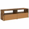 vidaXL TV skrinky 2 ks s LED, tmavý dub 60x35x40 cm