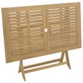 vidaXL Skladací záhradný stôl 120x70x75 cm akáciový masív