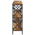 vidaXL Konzolový stôl Staré drevo 156 x 28 x 80,5 cm Kompozitné drevo