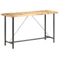vidaXL Barový stôl 180x70x107 cm surové mangovníkové drevo