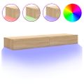 vidaXL TV skrinky s LED svetlami 2 ks dub sonoma 60x35x15,5 cm