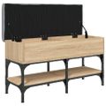 vidaXL Lavička na topánky sivá sonoma 82x32x45 cm kompozitné drevo