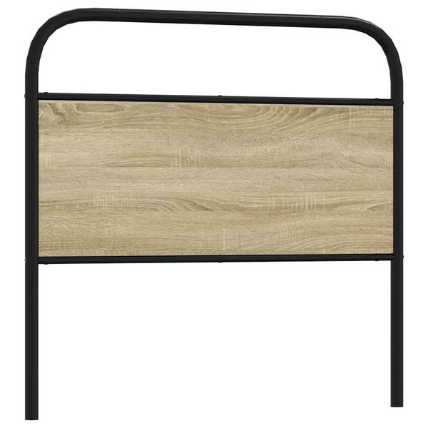 vidaXL Náhradné čelo postele, dub sonoma 100 cm, oceľ a kompozitné drevo