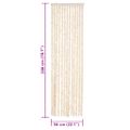 vidaXL Záves proti hmyzu béžový a biely 56x200 cm ženilka