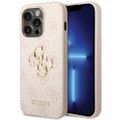 Puzdro Guess pre iPhone 15 Pro 6,1" GUHCP15L4GMGPI ružová HC PU koža 4G Metal Logo