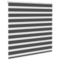 vidaXL Zebra roleta čierna 150x150 cm šírka látky 145,9cm polyester