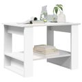 vidaXL Konferenčný stolík Biela 72 x 50 x 50 cm Kompozitné drevo
