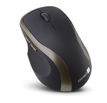 CONNECT IT Bezdrôtová laserová myš WM2200 (+ 2x AAA batérie zadarmo), čierna
