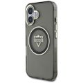 Guess Hardcase MagSafe IML Metal Mountain Logo Case for iPhone 16 6,1" Black