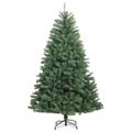 vidaXL Umelý Sklápací Vianočný Stromček Zelená 150 cm PVC a kov