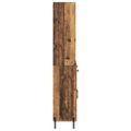 vidaXL Highboard Staré drevo 69,5 x 32,5 x 180 cm Kompozitné drevo