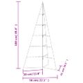 vidaXL Kovový vianočný dekoratívny stromček čierny 100 cm
