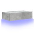 vidaXL TV skrinka s LED svetlami betónovo sivá 60 x 35 x 15,5 cm