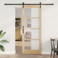 vidaXL Posuvné dvere ORKDAL Prírodná 83 x 211 cm