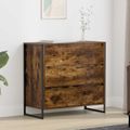 vidaXL Servírovacia skriňa Dymová dub 79 x 36 x 75.5 cm