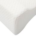 vidaXL Knee Pillow Biely Pamäťová pena a polyester 26 x 21,5 x 15 cm