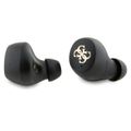 Bluetooth slúchadlá Guess GUTWSP4EGB TWS ENC 4G PU METAL LOGO modré
