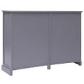 vidaXL Komoda s 10 zásuvkami sivá 113x30x79 cm drevená