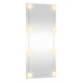 vidaXL Nástenné zrkadlo s LED 40x80 cm sklo obdĺžnik