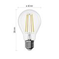 LED žiarovka Filament A60 / E27 / 7,5 W (75 W) / 1 055 lm / neutrálna biela / stmievateľná