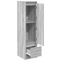 vidaXL Highboard Grey Sonoma 29,5x34x119,5 cm Engineered Wood