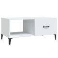 vidaXL Konferenčný stolík biely 90x50x40 cm kompozitné drevo