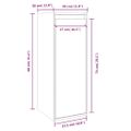 vidaXL Nástenné skrinky 2 ks biele 30x30x80 cm masívna borovica