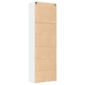 vidaXL Vysoká skrinka biela 80x42,5x249 cm kompozitné drevo