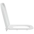 vidaXL WC sedadlo Biela 47,5 x 35 x 3,6 cm Duroplast