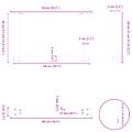 vidaXL Nohy konferenčného stolíka v tvare U, 2 ks, čierne, 50 x (30-31) cm, oceľové
