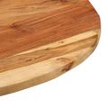 vidaXL Príručný stolík 60x(42-62)cm masívne akáciové drevo a liatina
