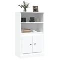 vidaXL Vysoká skrinka biela 60x35,5x103,5 cm kompozitné drevo