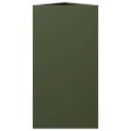 vidaXL Záhradné kvetináče 2 ks olivové trojuholník 40x34,5x75 cm oceľ